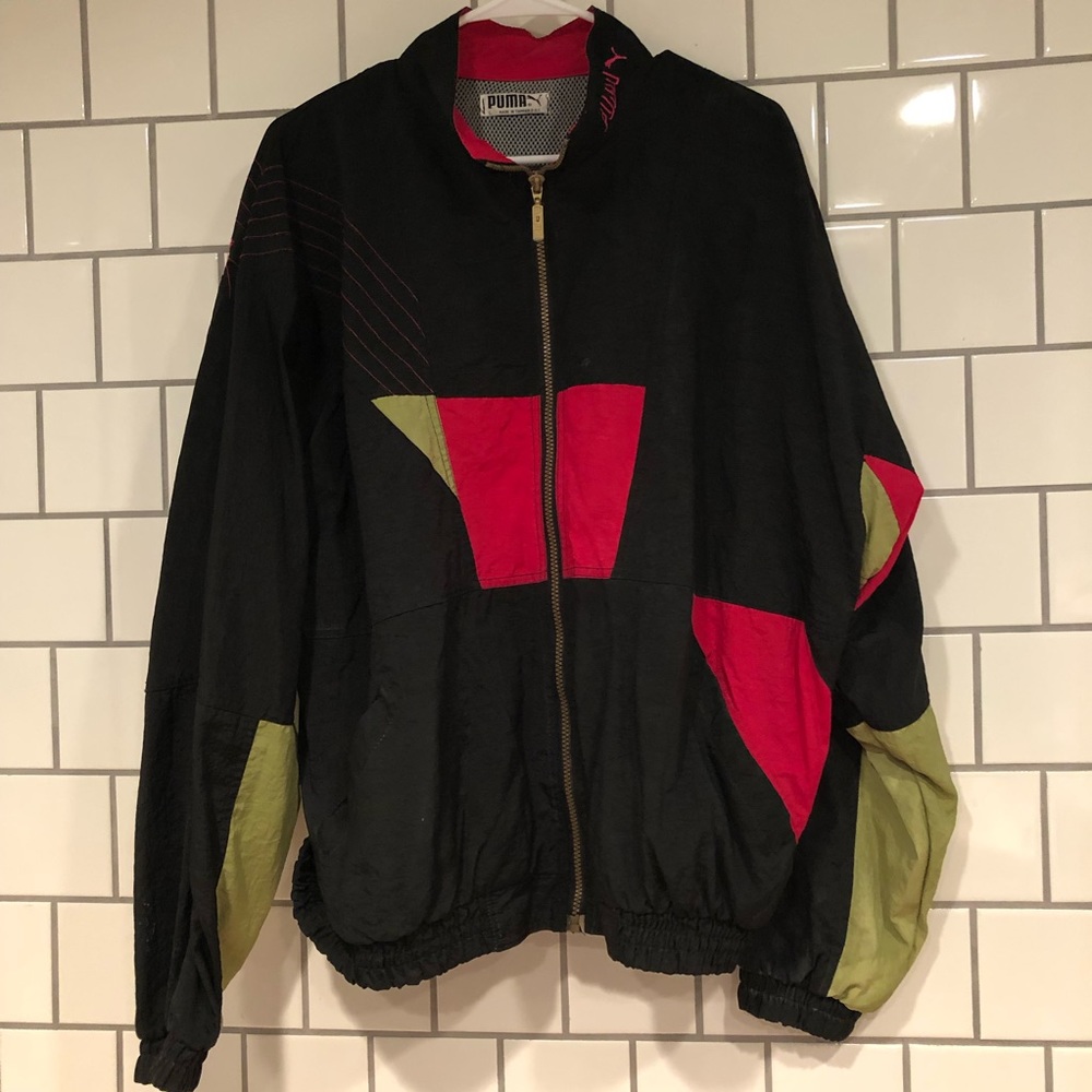 Vintage puma windbreaker size large